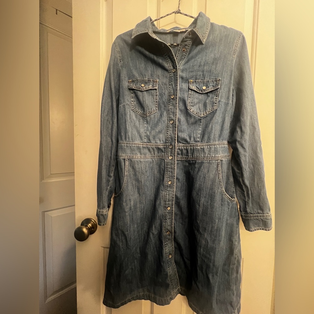 Boden Denim Shirt Dress